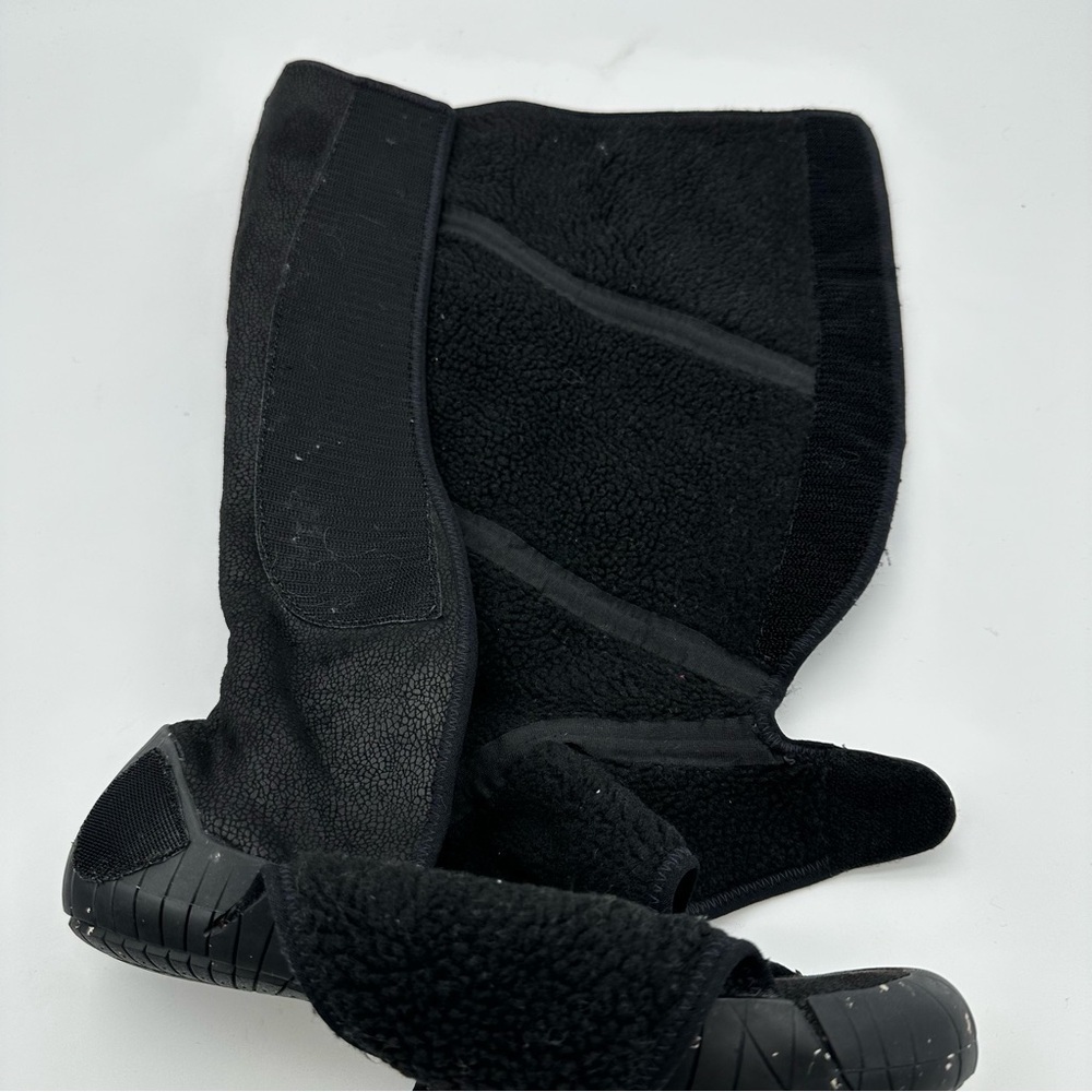 Vibram Furoshiki Shearling Knee High Black Boots - Picture 10 of 14